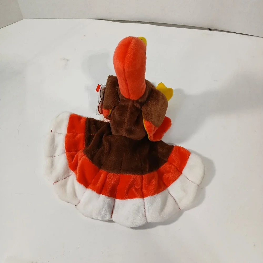 GOBBLES Ty Beanie Baby MultipleTag Errors 1996 Turkey Original Retired MINT Rare